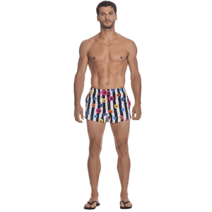 Swim Trunks Flowers Stripes SHOKAN 28